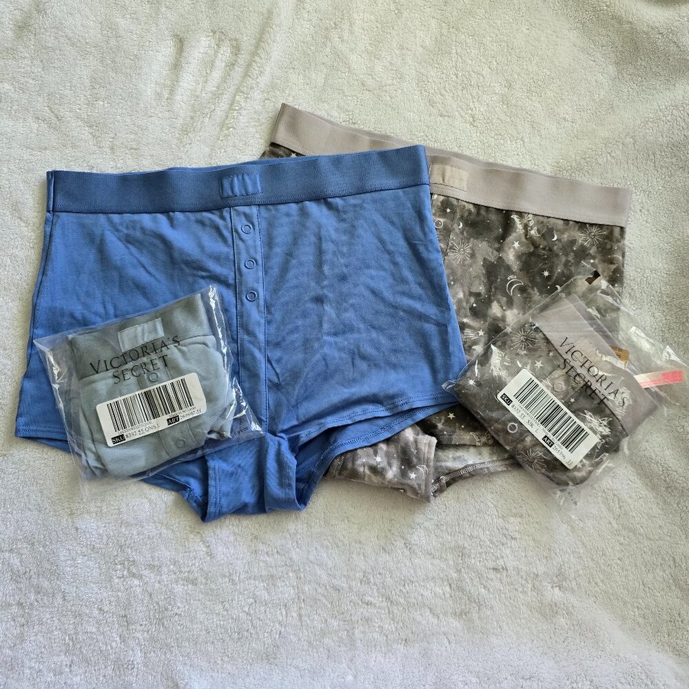 NWT VS PINK Cotton High Waist Boyshort 4 pair